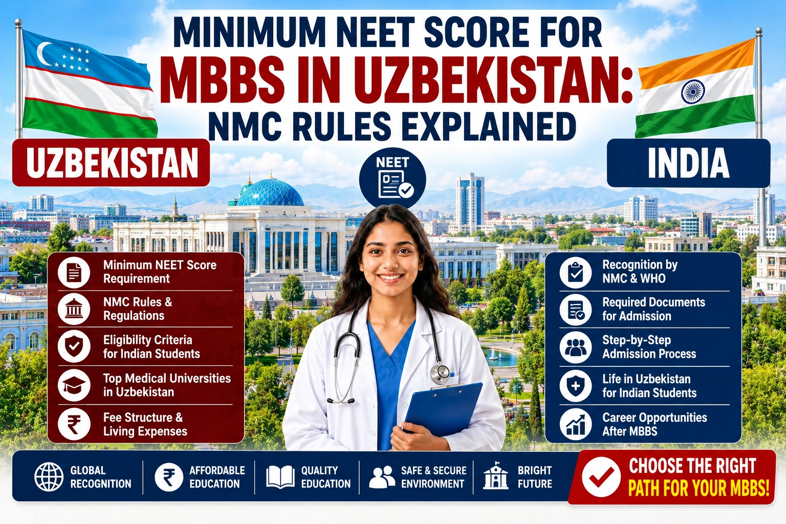 Minimum NEET Score for MBBS in Uzbekistan: NMC Rules Explained
